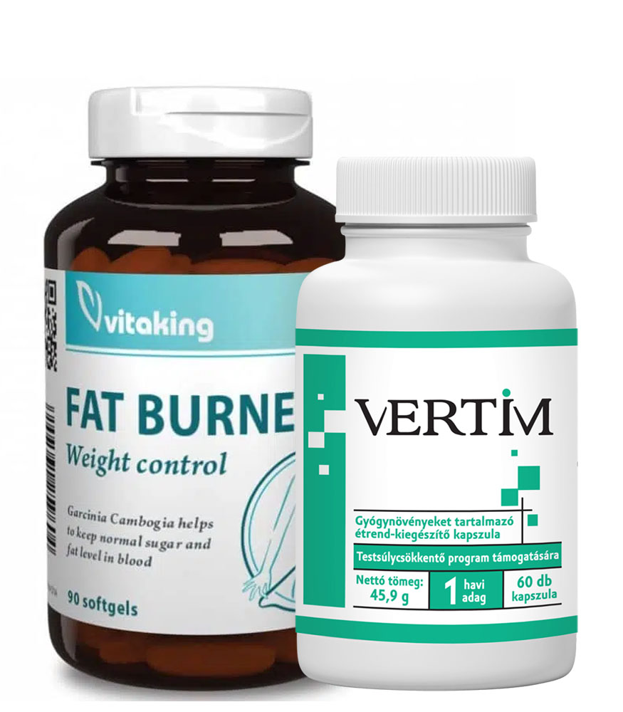 Vertim + Fat Burner fogyókúrás kapszulák